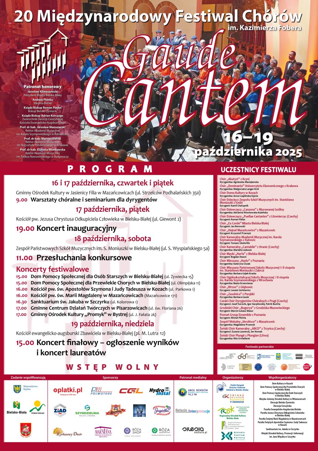 Afisz Gaude Cantem 2025