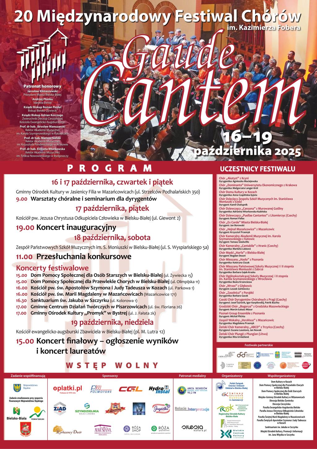 Afisz Gaude Cantem 2025